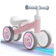 Colorful Lighting Baby Balance Bike Toys for 1 Year Old Boy Girl, 10-24 Month