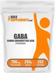 BulkSupplements GABA (Gamma Aminobutyric Acid) Powder - 750 mg Per Serving