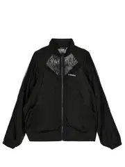 [pushBUTTON] Black Lace Track Jumper