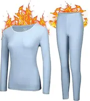 [Mr.Color] Thermal Underwear for Women Blue