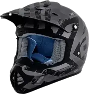 AFX FX-17 Offroad Helmet Attack Frost Gray/Matte Black