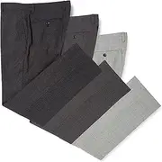 KONAKA(コナカ) Men's Set of 3, Easy Hemming Tape, No Tuck Pants, Long Pants, No Tuck Set of 3, Medium Grey Solid/Medium Gray Solid/Dark Gray Solid 33922-02/33922-03/33922-01-79, W79 Slim