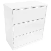 Steelco 3 Drawer Lateral Cabinet White Satin