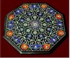 30" Coffee Top Black Marble Coffee Center Table Pietra Dura Inlay Hand work
