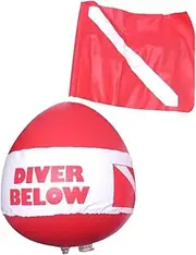Generic Buoy with Dive Flag for Diving Snorkeling Swim