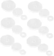 [jojofuny] 30Pcs Clear Earring Stabilizer Discs Soft Earring Backs for Droopy Ears Comfortable No Pull Piercing Support Flying Saucer Shape Prevents Earring Sinking Suitable