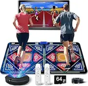 HDMI Musical Electronic Dance Mats with HD Camera,64G Dance Mat for TV,It Features 635 Games and Hundreds of Songs,Double User Fitness Dance Pad Dancing Mat for Kids & Adults, Boys & Girls