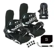 Symbolic Snowboard Bindings + Stomp +Leash 4x4 3D EST Channel Burton XS S M L XL