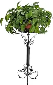 Flower Floor Stand,Corner Plant Holders Matal Flower Pot Stands Elegant Floor Shelf Indoor Outdoor Garden Patio Decorative Flower Rack Indoor Outdoor