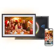 FRAMEO 10.1 inch Digital Photo Frame with LED Light, 32GB WiFi Digital Frame,...