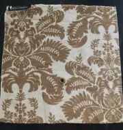 GP&J BAKER Marchmont Damask in Bronze 18 x 18 1/2" Velvet Fabric Sample (pc 1)