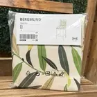 IKEA BERGMUND Bar Stool Cover – Fågelfors Leaf Print, Multicolor, NEW