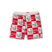 Brixton x Coca-Cola "Voyage" 18" Shorts (White) Casual Trunks