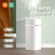Xiaomi Dual Spray Humidifier Dual-Speed Seven-Color Light Nano Fine Mist USB Plu