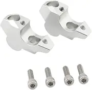 MagiDeal 2Pcs Motorcycle Handlebar Risers, Aluminum Alloy, Replaces Professional Motorcycle Risers Accessory for Adv 150 X-adv 750, Silver