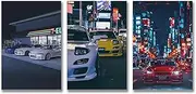 Classic J-d-m Car Poster A Set of 3 Canvas Posters Room Aesthetic Festival Gift Family Bedroom Decor Wall Art Home08x12inch(20x30cm)-3pcs Style-2