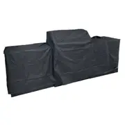 Crossray Premium Heavy Duty Waterproof/UV Resistant Outdoor Kitchen Cover Black