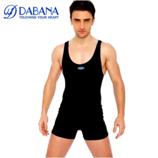DABANA丹博娜男款連身運動背心型泳褲(D2017)黑色