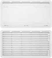 Storage Door Vent with Heat Dissipation Fan for RVs Campers Yachts Buses 55mm Thickness Ideal for Boat Cabins Luggage Compartments and Other Vehicle Storage Modifications
