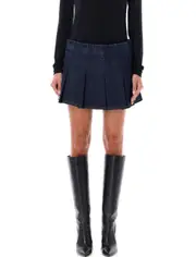 Gimlet Mini Skirt S,M DENIM RINSED