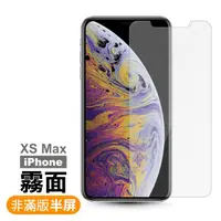 在飛比找momo購物網優惠-iPhoneXSMax 霧面9H玻璃鋼化膜手機保護貼(XSM