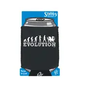 Evolution Welsh - Funny Novelty Stubby Holder With Base
