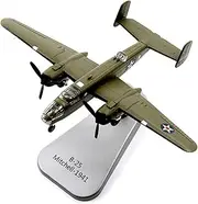 Replica 1/144 for Scale AMER Army B-25 Mitchell Bomber Air B25 Aircraft Mode Military Classic Display Collection Airplane Toy