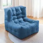 Bean Bag Chairs for Adults, (No Filler) Big Bean Bag Cover Lounger Chairs, Blue