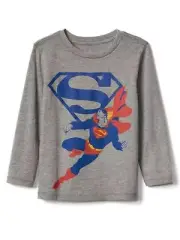 Baby Gap Junk Food superhero Long Sleeve graphic tee size 2 NWT