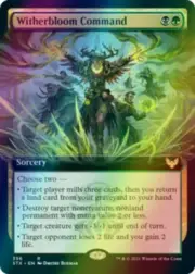 Witherbloom Command (Extended Art) FOIL Card Near Mint Magic the Gathering