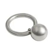 Burberry Women's Palladio Tone Ring Pendant Sz L