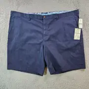 $110 NWT - Tommy Bahama Boracay Shorts Mens 50 RG 10" Maritime Navy Blue Stretch