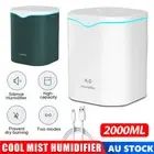 Ultrasonic Air Humidifier Aromatherapy Diffuser LED Oil Essential Purifiers 2L