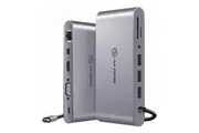 ALOGIC USB-C Portable SUPER Dock - 4K Video - HDMI, Mini DisplayPort, VGA - Space Grey (Refurbished)
