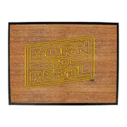 Born To Rebel - Funny Novelty Doormat Man Cave Floor mat