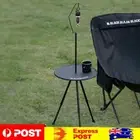 Portable Foldable Table with Lamp Stand Adjustable for Outdoor Activities Picnic