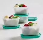 Tupperware Freezer Keepers Mini Stackable Set Of 4 - 170ml Light Green New