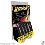 Speed Out Damaged Screw Bolt Extractor Gator Stripped Speedout Drill Grip 4pcs