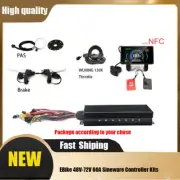EBike 48V-72V 60A 2880W-4320W Sineware Controller w/Display & PAS Throttle FS