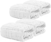 4pcs Saliva Towel Square Cotton Towel Cotton Saliva Towel Burping Cloth Face Towels for Newborn Muslin Washcloths Cotton Bibs Square Towel Newborn Washcloths
