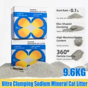 Ultra Clumping Cat Litter 9.6KG Sodium Mineral Dust Free Low Tracking Odour Cont