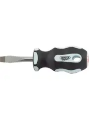 Draper Tools Expert Plain Slot 6.5 X 38mm Soft Grip Screwdrivers (34977)