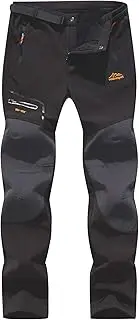 [BenBoy] Men's Outdoor Waterproof Windproof Fleece Cargo Snow Ski Hiking Pants