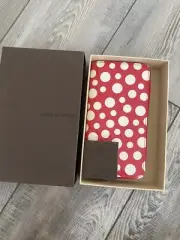 Louis Vuitton Yayoi Kusama Monogram Vernis Dots Infinity Zippy Wallet Red
