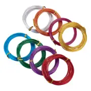 8 Roll Aluminum Wire Jewelry Beading Wire Bracelet Necklace Crafting Wire 2mm