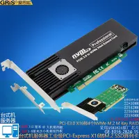 在飛比找Yahoo奇摩拍賣-7-11運費0元優惠優惠-桌機PCI-E X16轉4個NVME M.2 SSD伺服器A