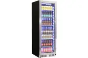 Schmick Upright Glass Door Drinks Refrigerator Model BD425B Left Hinged
