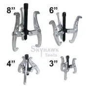 4 Pc Mechanic Gear Puller 3 Jaw Set 3" 4" 6" 8" Gear Pulley Bearing Puller Auto