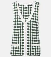 [The Upside] The Upside Portobello Watson crochet cotton vest AU 8 multicoloured