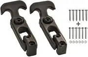 Accessbuy Flexible T-Handle Rubber Draw Latch for Cooler,Boat,Golf Cart,Tool Box,Off-Road Vehicles,Farm Machinery or Engineering Machine Hood (2 Pack with 12PCS Screws)